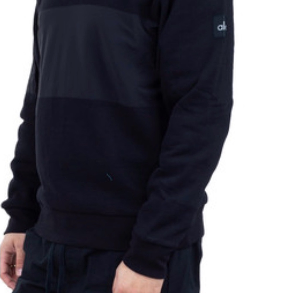 Alo Yoga Set Black Sweatshirt and Sweatpants Set